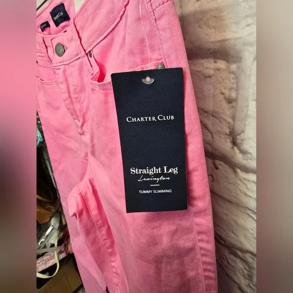 NWT Charter Club Petite Lexington Straight-Leg Jeans Size 10P - Picture 4 of 6